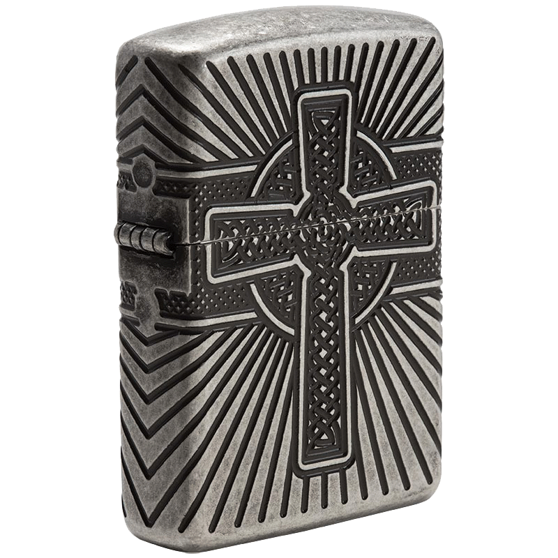 Celtic Cross Antique Silver Armor