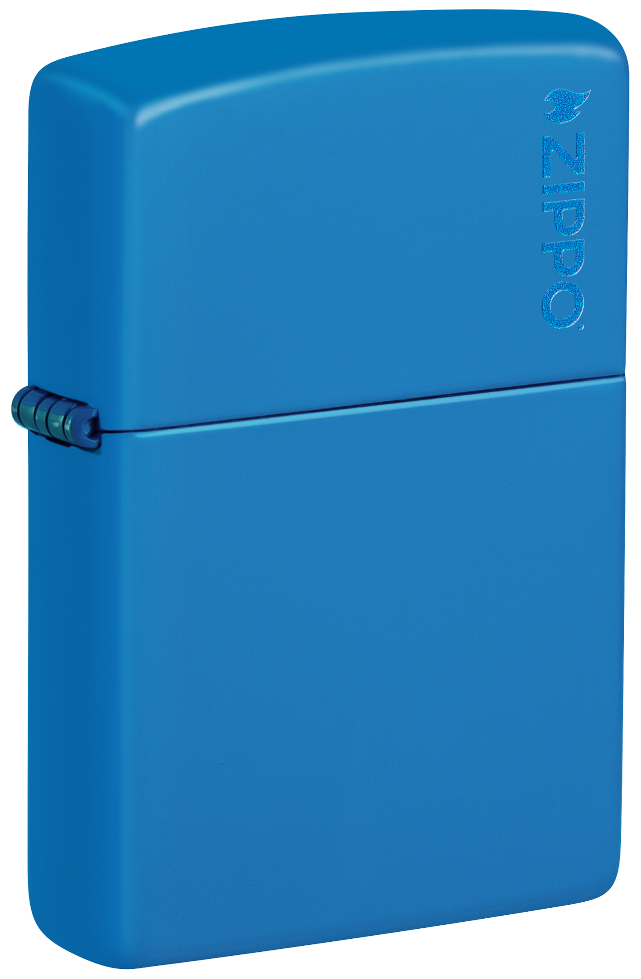 Classic Sky Blue Matte Zippo Logo