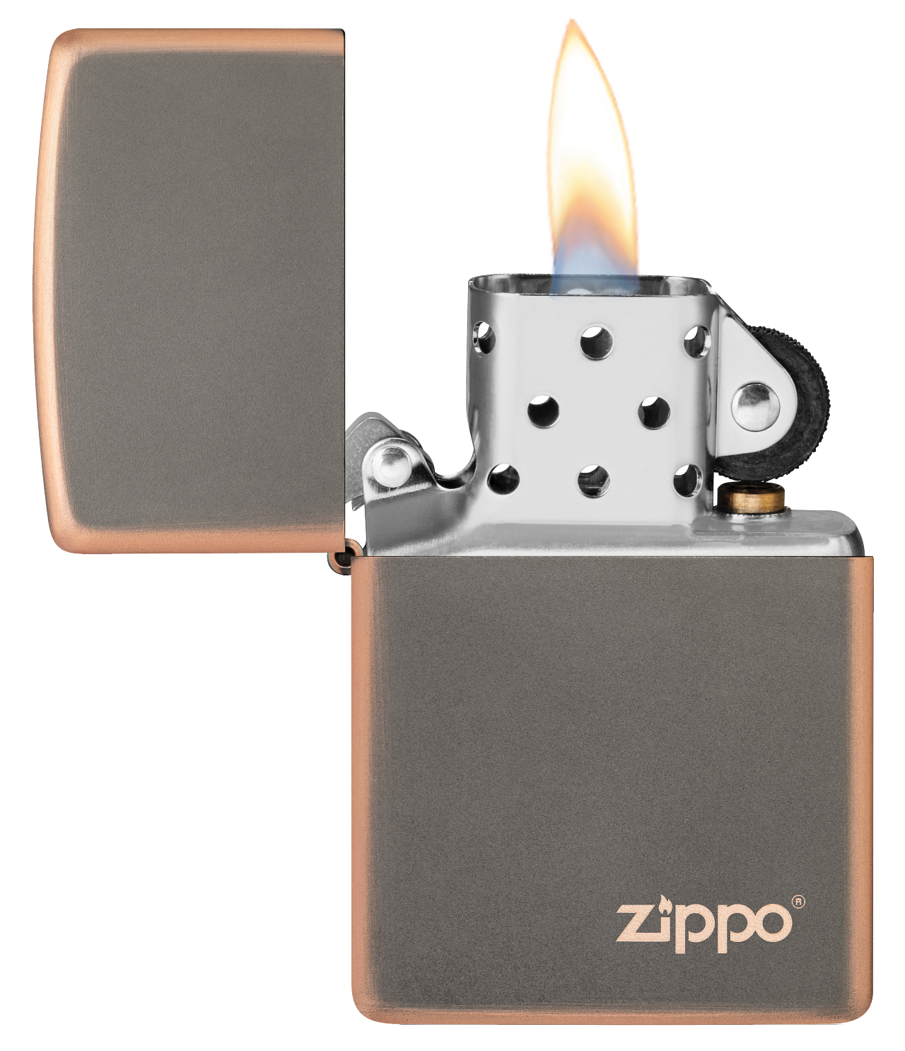Rustic Bronze Zippo Logo