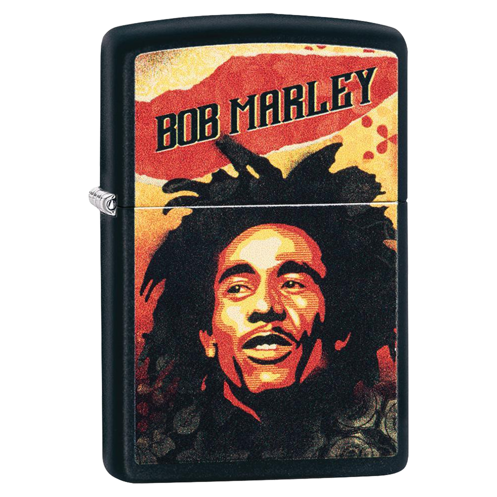 Bob Marley Illustrated Black Matte Lighter – Zippo South Africa