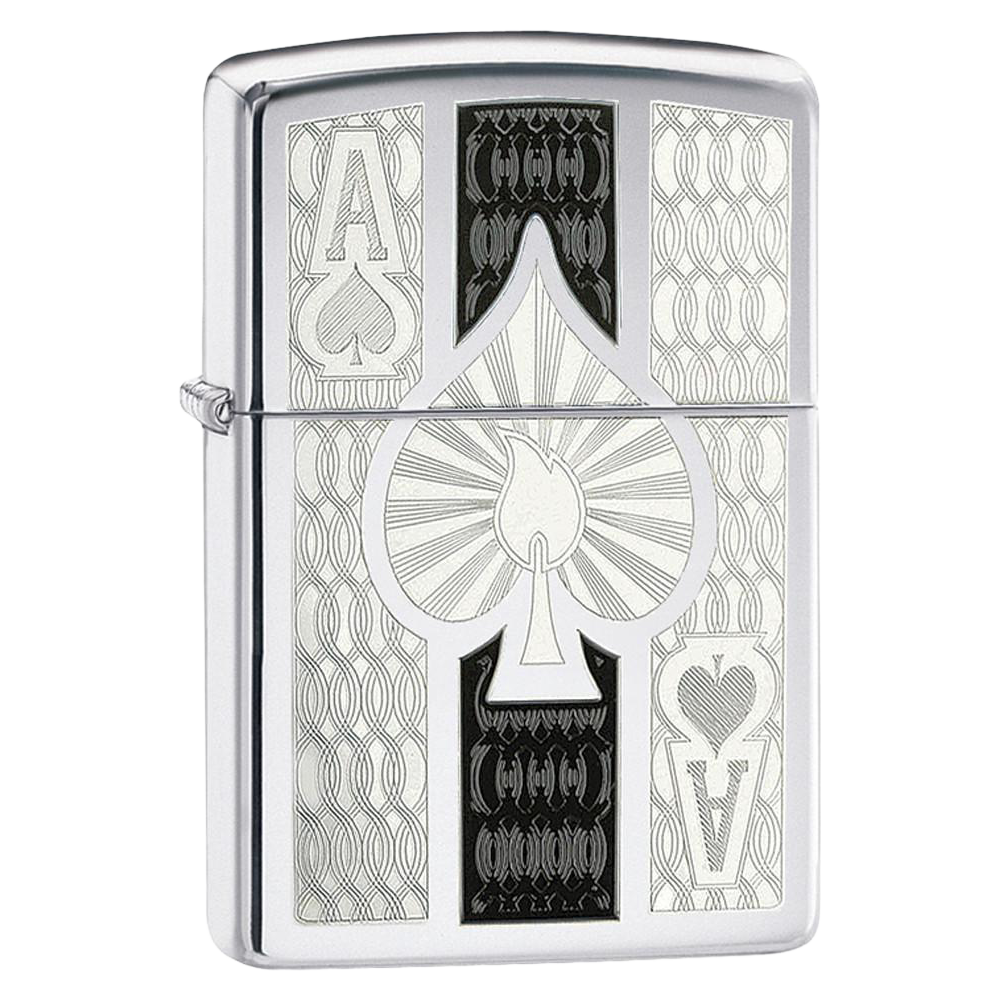 Engraved Intricate Spade Chrome Windproof Lighter – Zippo South Africa
