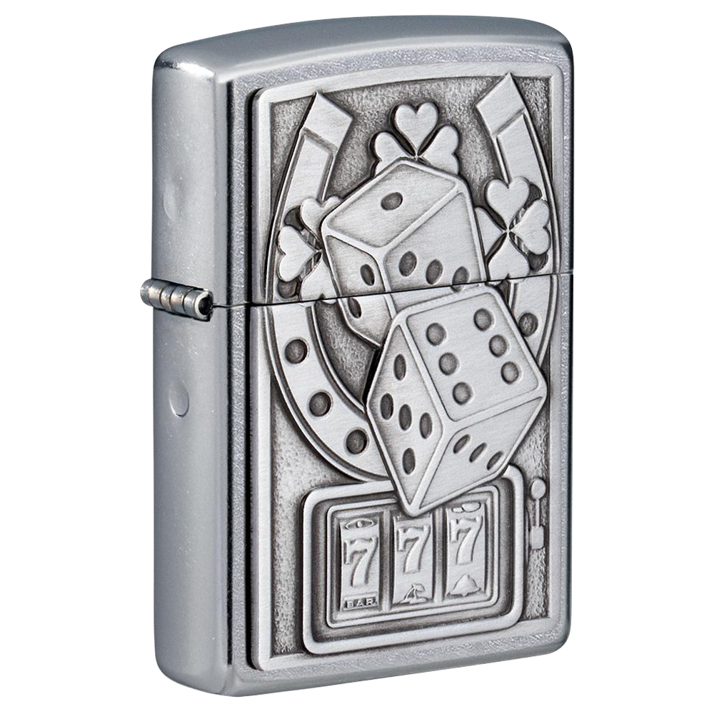 Lucky 7 Emblem Street Chrome™ Windproof Lighter – Zippo South Africa