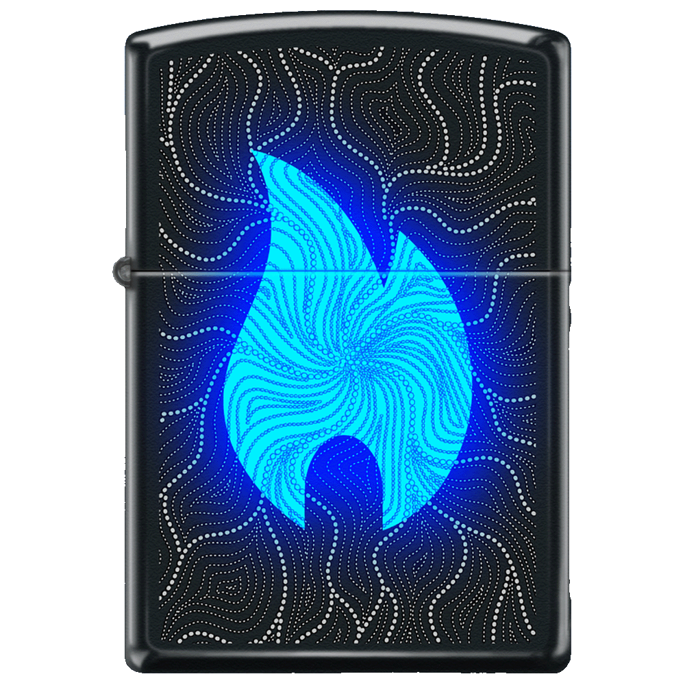 Pattern Black Light Zippo