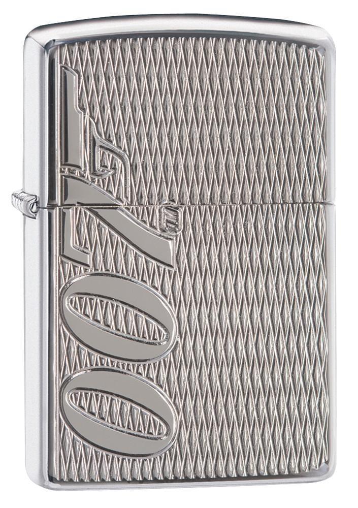 Zippo Sturmfeuerzeug James Bond Edition, Chrom Hochglanz, Made In USA