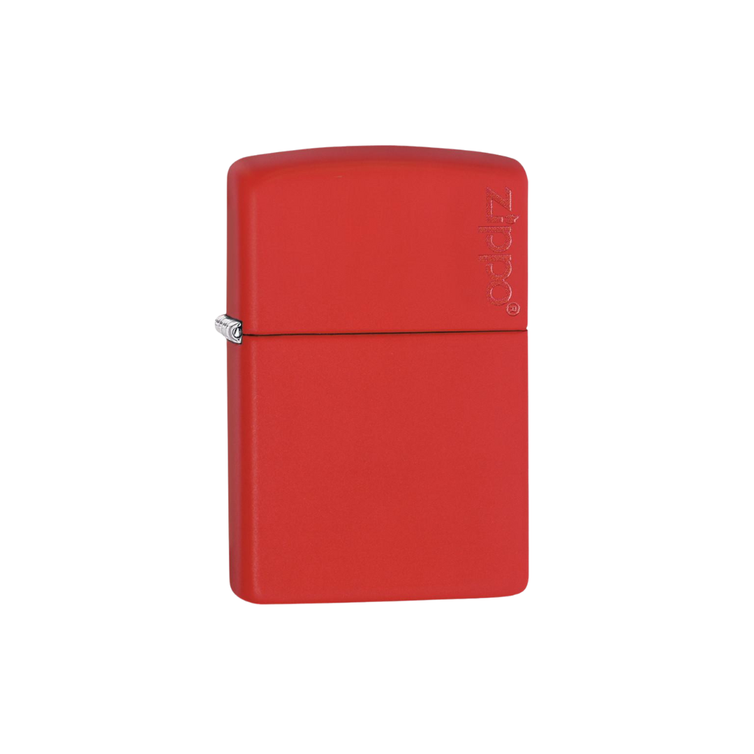 Classic Red Matte Zippo Logo