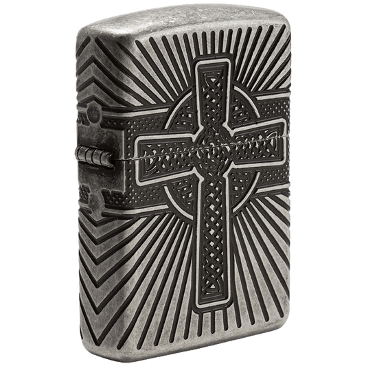 Celtic Cross Antique Silver Armor