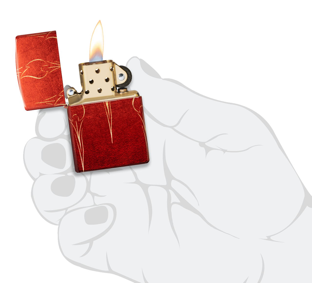 Ombre Zippo Flames