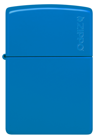 Classic Sky Blue Matte Zippo Logo