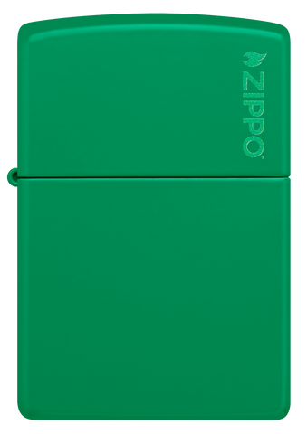 Classic Grass Green Matte Zippo Logo