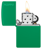 Classic Grass Green Matte Zippo Logo