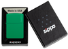 Classic Grass Green Matte Zippo Logo