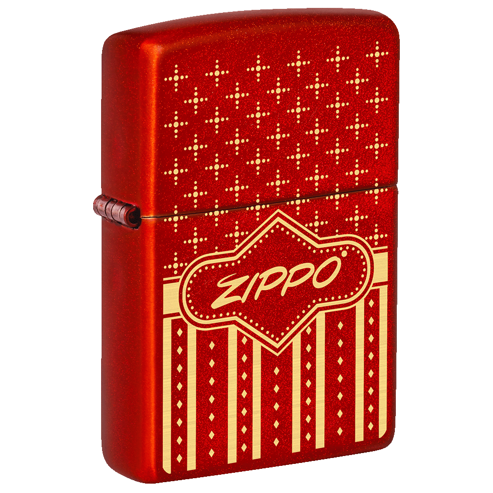 Red Festive Zippo