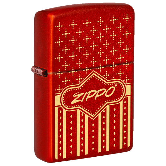 Red Festive Zippo