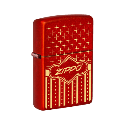 Red Festive Zippo