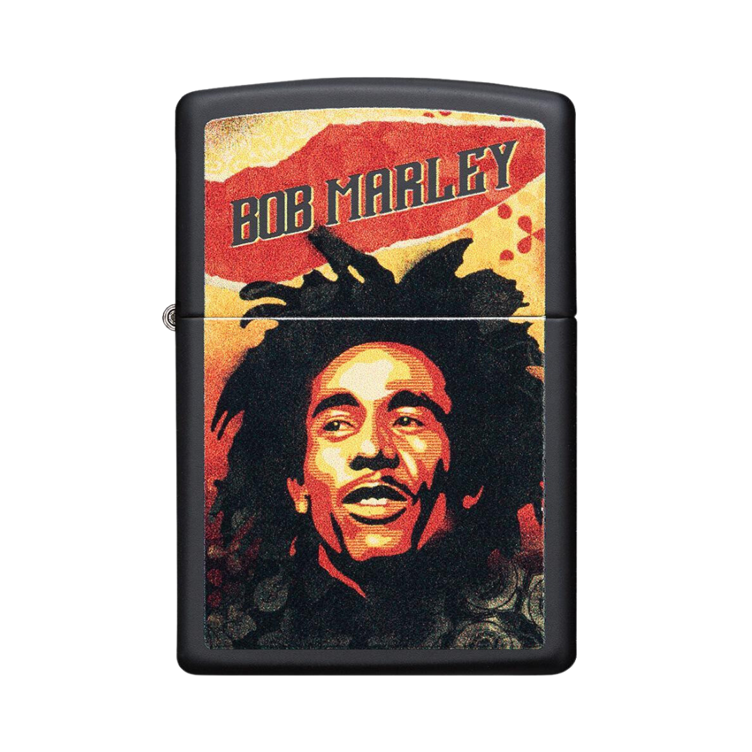 Bob Marley Illustrated Black Matte Lighter – Zippo South Africa Bob Marley Illustrated Black Matte Lighter – Zippo South Africa
