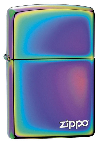 Multi Color Zippo Logo Windproof Lighter 3/4 View