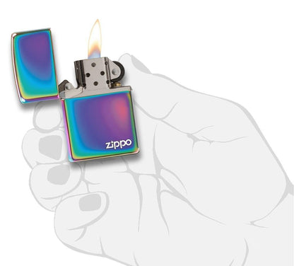 Multi Color Zippo Logo Windproof Lighter in hand