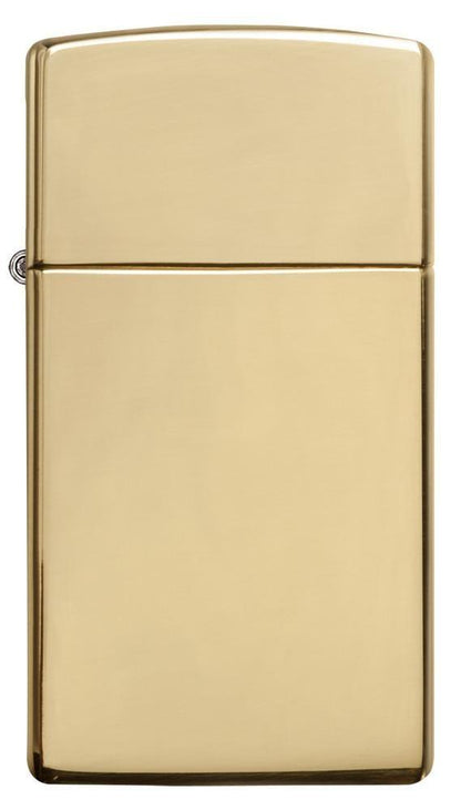 Slim® High Polish Brass Finish Windproof Lighter