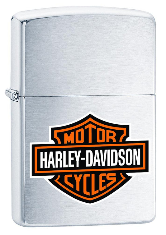 200HD, Harley-Davidson Logo, Color Image, Brushed Chrome, Classic Case