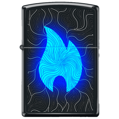 Pattern Black Light Zippo