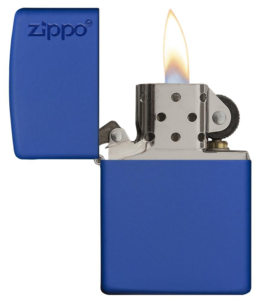 229ZL, Royal Blue Matte with Zippo Logo