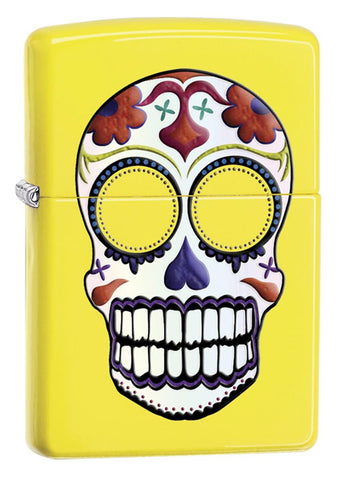 24894, Day of the Dead, Color Image, Neon Yellow, Classic Case