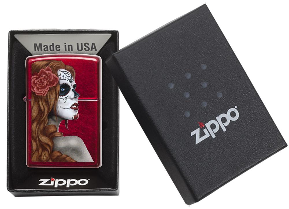 28830, Dia De Los Muertos, Color Image, Candy Apple Red, Classic Case