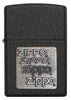 362, Black Crackle Gold Zippo Logo Emblem