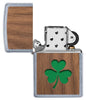 WOODCHUCK USA Clover Windproof Lighter open and unlit