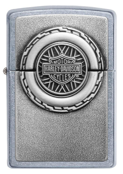 Front of Harley-Davidson® Engine Surprise Emblem Street Chrome Lighter