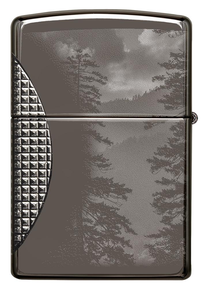 Back shot of Wolf Design Armor® Black Ice® Windproof Lighter