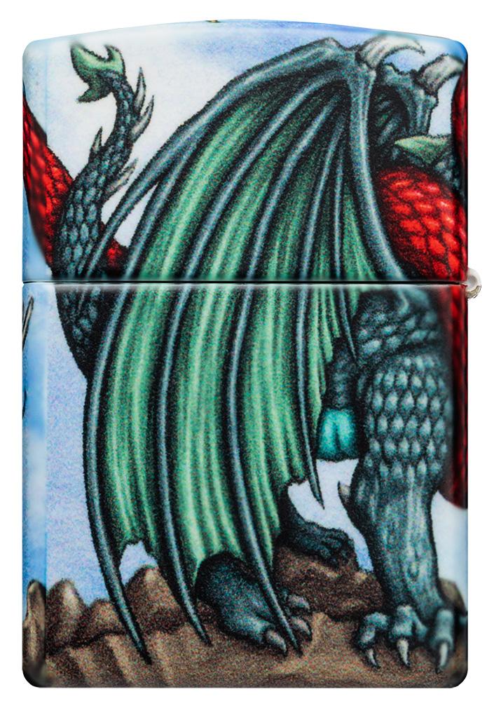 Back shot of Dragon Design 540 Color Windproof Lighter