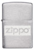 Front of Brushed Chrome Zippo logo windproof lighter