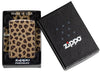 Leopard Print 540 Color Windproof Lighter in its packaging