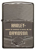 Harley-Davidson Armor  Black Ice Windproof Lighter Front View